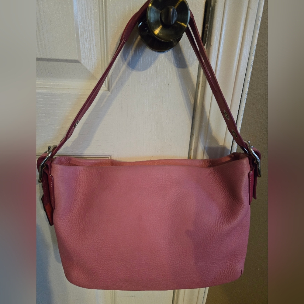 Coach Vintage Soho Pebbled Leather 2 Tone Pink - Picture 2 of 11